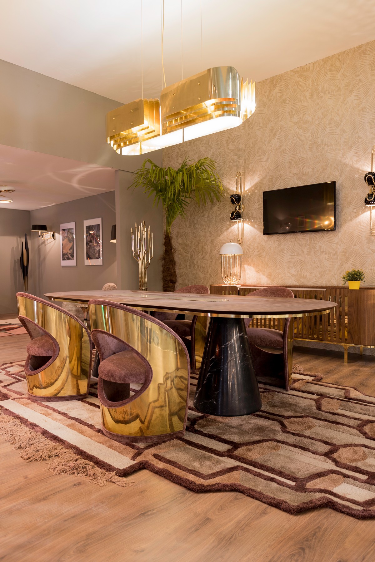 New Dining Room Rugs For Soul-stirring Contemporary Ambiances