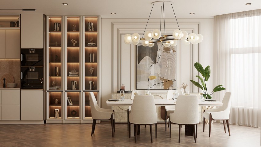 This Modern Dining Room Blends Ergonomy and High-end Design Flawlessly